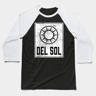 The Sun Tarot Design - Del Sol Baseball T-Shirt